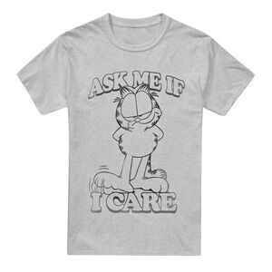 Garfield Mens Ask Me T-Shirt / Sport Heather